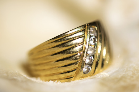 family jewels: ring with ancient and precious stonesの写真素材