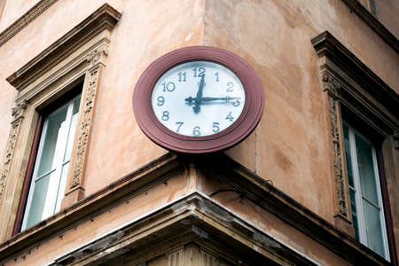 old and historic facade of an buiding inthe center of Rome