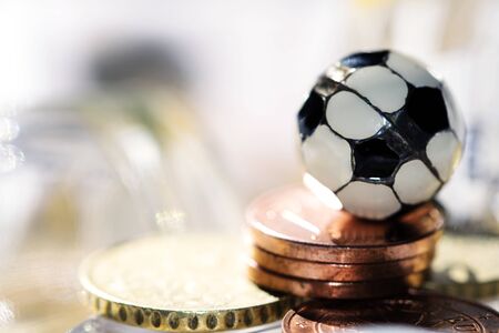 concept of business in the football worldの写真素材