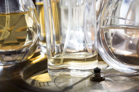 concept of time and glamour through an old clock  lights and atmosphereの写真素材