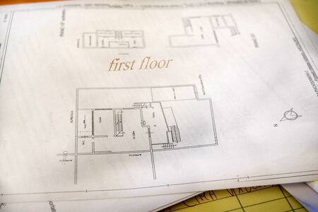 cadastral map of an apartment in a city
