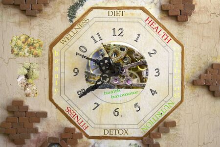 concept of wellness health and diet through the health barometer