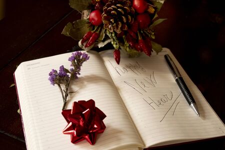 concept of wishes of happy new hearの写真素材