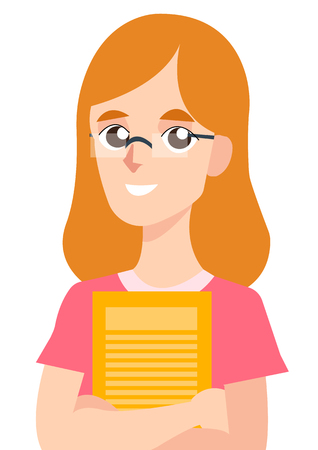 Cheerful girlのイラスト素材