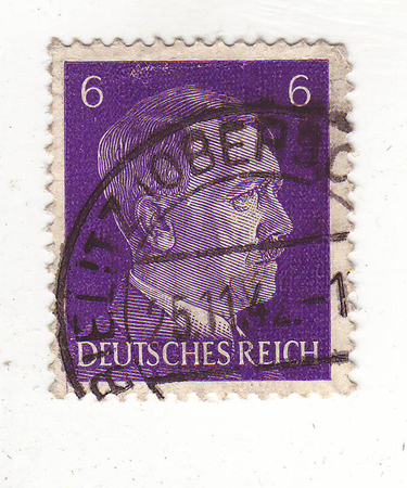 the image of the man in profile on the blue brand, the price is 6.