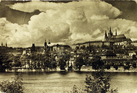 a postcard from Pragueの写真素材