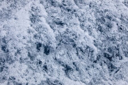 ice on lake Baikal in the thaw