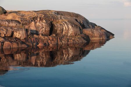 granite Cape in the White seaの写真素材