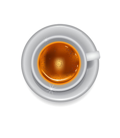 Cup of coffee  Vector illustrationのイラスト素材