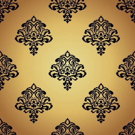 Seamless pattern background  Damask wallpaper  Vector illustrationの写真素材