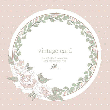 Save the Date Floral Card   のイラスト素材
