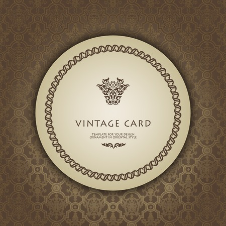 Card in traditional oriental style. のイラスト素材