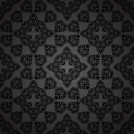 seamless pattern in Victorian style.のイラスト素材