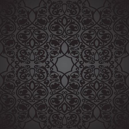 Vector seamless pattern in Victorian style.のイラスト素材
