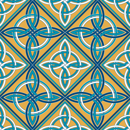 Seamless patterns in arabian style.Geometric textures. Vector illustrationのイラスト素材