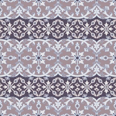 Seamless pattern with oriental motif.