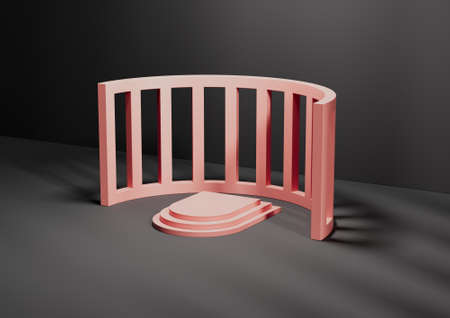 Abstract 3d render, modern background, graphic designの写真素材