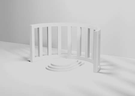 Abstract 3d render, modern background, graphic designの写真素材