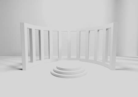 Abstract 3d render, modern background, graphic designの写真素材