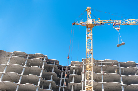 Crane on a construction site