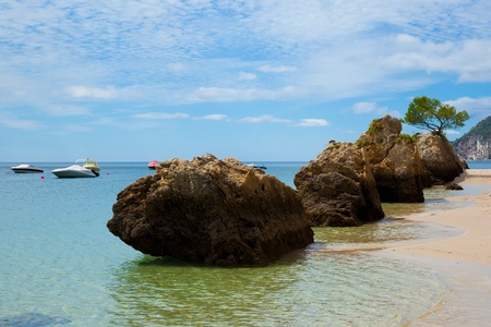 Beautiful beach of Setubal in Portugalの写真素材
