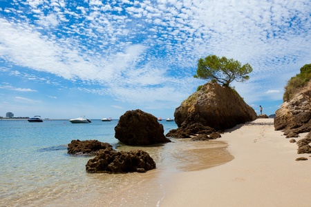 Beautiful beach of Setubal in Portugalの写真素材