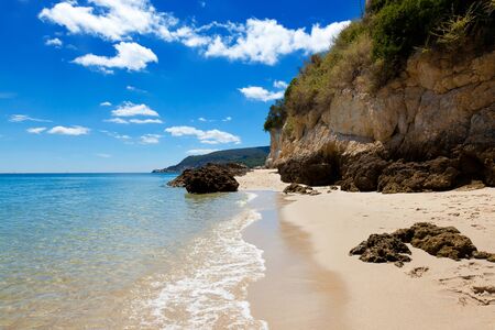 Beautiful beach of Setubal in Portugalの写真素材