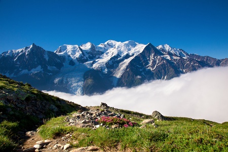 A beautiful view of the austrian alpsの写真素材