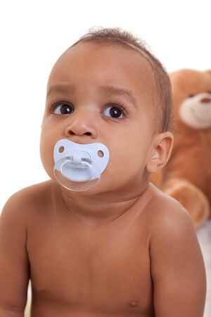 Adorable African American Boy  smilingの写真素材