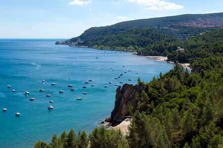 Beautiful wild beaches of Setubal near Lisbon in Portugalの写真素材