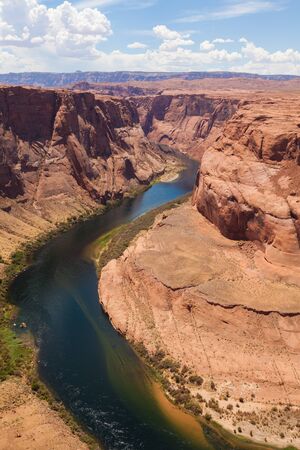 Horseshoe bend of Colorado river in Page Arizona - USAの写真素材