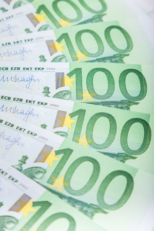 Euro banknotes  spread over the floor - European currencyの写真素材