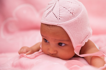 Adorable little african american baby girl - Black people