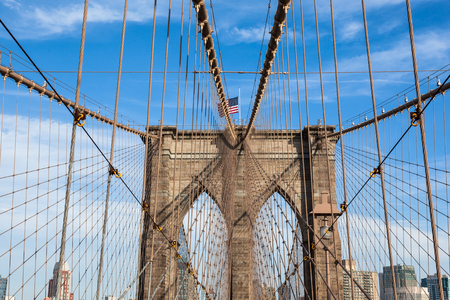 Brooklyn bridge in new york - USAの写真素材