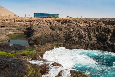 Buracona  in sal Island Cape Verde - Cabo Verdeの写真素材