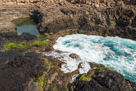 Buracona  in sal Island Cape Verde - Cabo Verdeの写真素材
