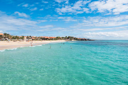 Santa Maria beach in Sal Cape Verde - Cabo Verdeの写真素材