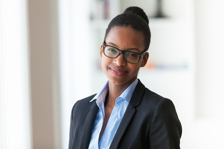 Portrait of a young African American business woman - Black peopleの写真素材