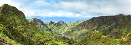 Serra Malagueta mountains in Santiago Island Cape Verde - Cabo Verdeの写真素材