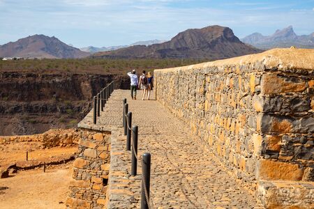 Cidade Velha old fort  in Santiago - Cape Verde - Cabo Verdeの写真素材
