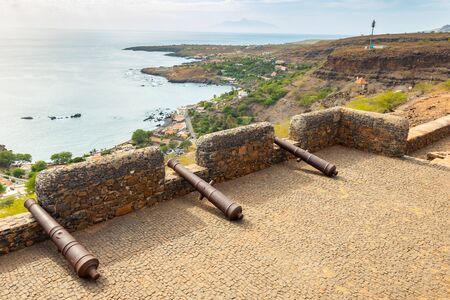 Cidade Velha old fort  in Santiago - Cape Verde - Cabo Verdeの写真素材