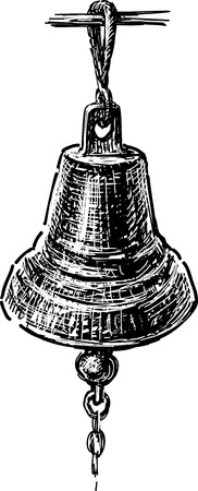 Vector image of an old doorbell.のイラスト素材