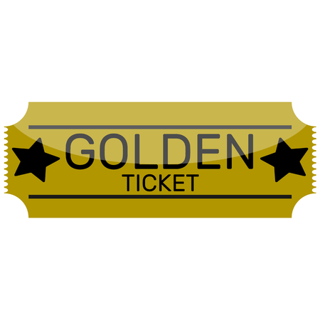 golden ticketのイラスト素材