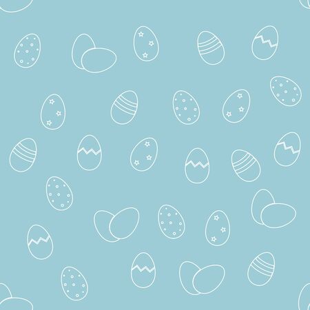 Easter eggs seamless backgroundのイラスト素材