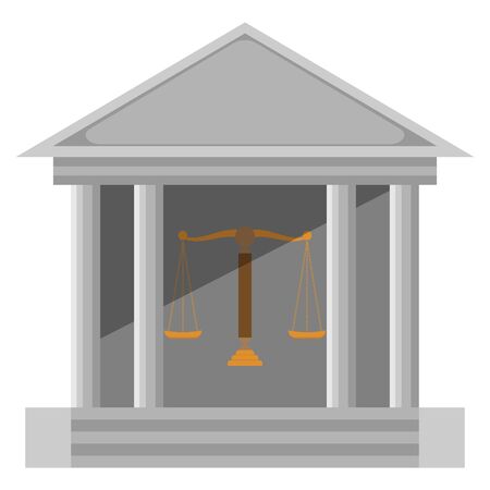 Court of law gray iconのイラスト素材