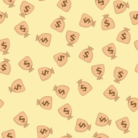 Money bag seamless backgroundのイラスト素材