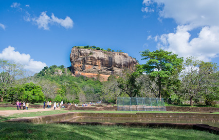 Sigiriya Rock Fortress 5th Centurys Ruined Castle, Sri Lankaのeditorial素材