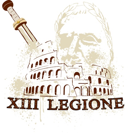 The Colosseum In Rome The Gladius Sword Of The Romans And Cesare Commander Of The 13 Roman Legion Tasmeemme Com