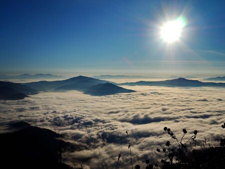 The Mist on the Mountの写真素材
