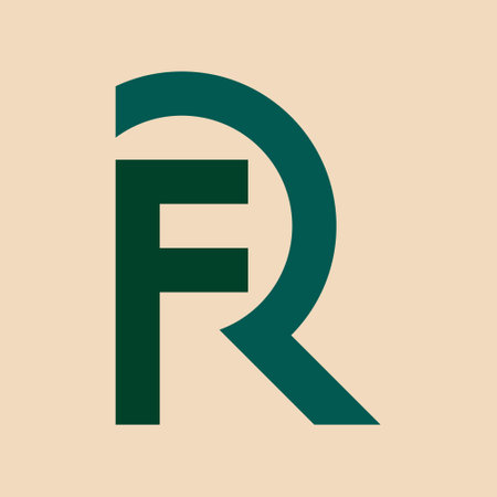 Creative monogram initial letter FR or RF logo. good and suitable for any brand logo. corporate logo designのイラスト素材